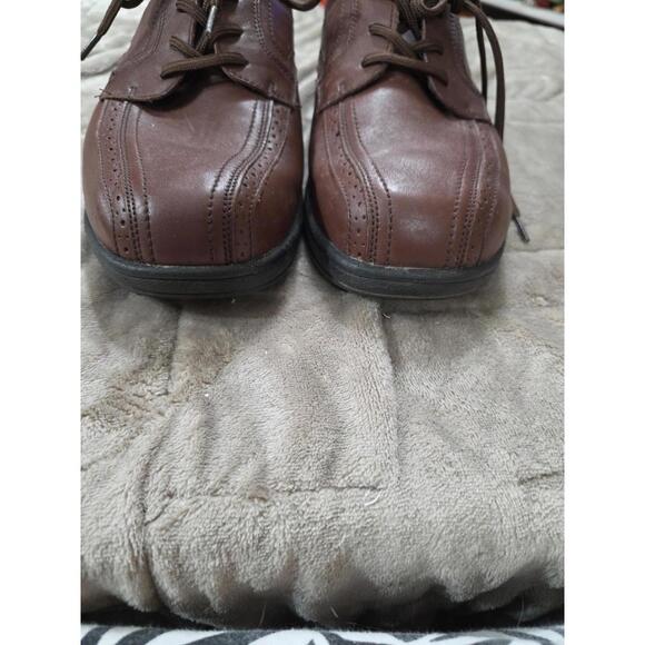 Ortho Feet Mens Orthopedic Shoes Brown Leather Comfirt Sz 9EEEE Extra Wide EUC - Picture 6 of 12
